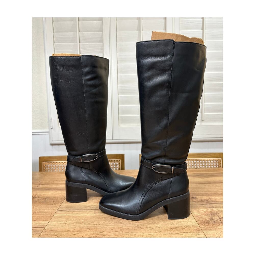 Naturalizer Women's Elliot Knee High Boots Black Leather 8.5 Wide NWOB Wide Calf - Picture 10 of 15